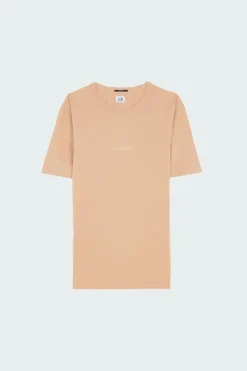 24/1 JERSEY RESIST DYED LOGO - T-shirt | Orange*C.P. COMPANY Clearance