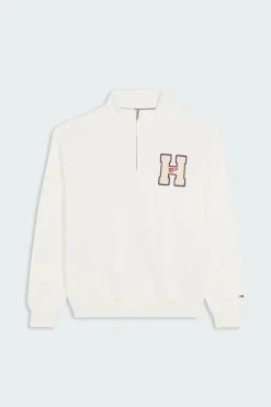 1/4 ZIP TOWEL PA - Sweatshirt | Blanc*TOMMY JEANS Online