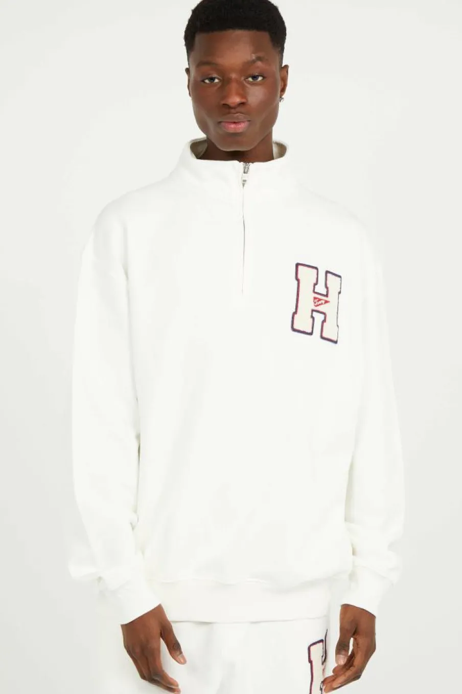 1/4 ZIP TOWEL PA - Sweatshirt | Blanc*TOMMY JEANS Online