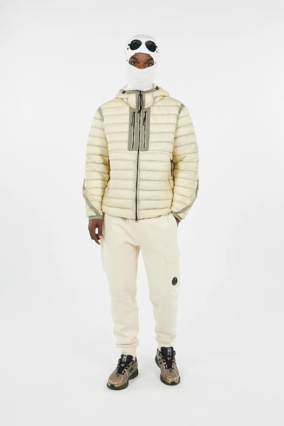 ACCESSORIES SKI MASK IN EXTRAFINE MERINO WOOL - Bonnet | Blanc*C.P. COMPANY Hot