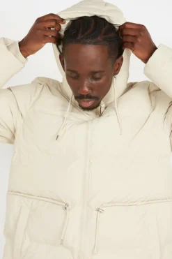 Alta long puffer string - Doudoune | Beige*RAINS New