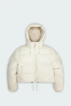 ALTA SHORT PUFFER JACKET W3T3 - Doudoune | Beige*RAINS Hot