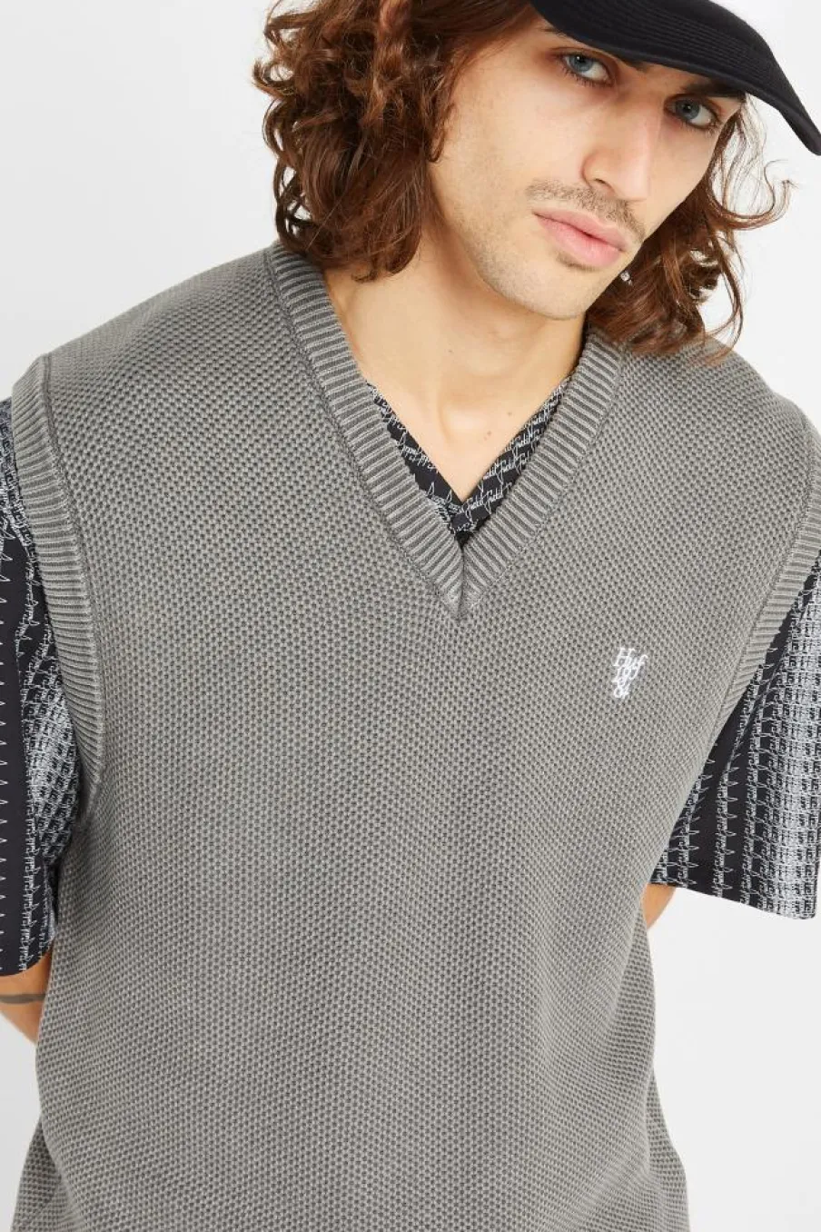 ANTON SWEATER VEST - Pull | Noir*HUF Sale