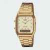 AQ-230GA-9DMQYES - Montre Casio Quartz en acier | Doré*CASIO VINTAGE New