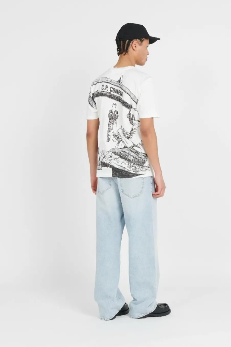 ARTWORK LOGO T-SHIRT - T-shirt | Blanc*C.P. COMPANY Outlet