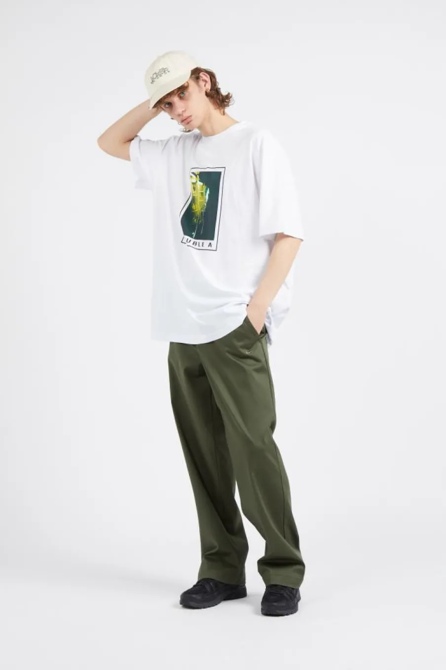 Asa Spray Paint T-shirt GOTS - T-shirt | Blanc*WOOD WOOD Hot