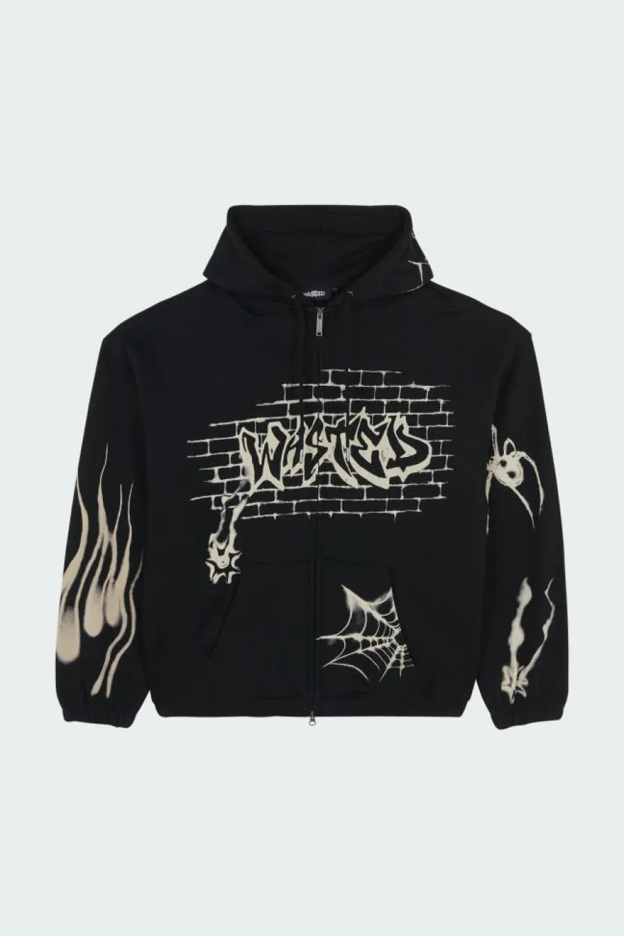 ATM BOXY ZIP HOODIE - Hoodie | Noir*WASTED Discount