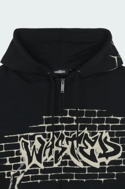 ATM BOXY ZIP HOODIE - Hoodie | Noir*WASTED Discount
