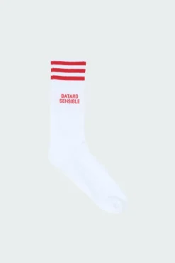 BATARD SENSIBLE RED WH - Chaussettes | Blanc*MOTHER SOCKER Best