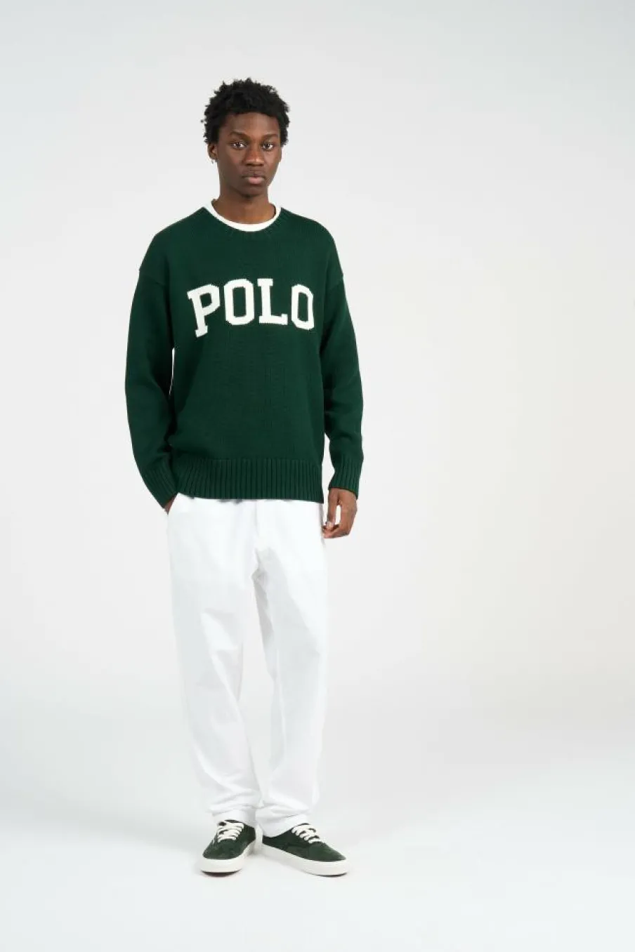 Big Fit Logo Cotton Sweater - Pull | Vert*POLO RALPH LAUREN New