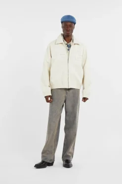 Big Logo Leather Jacket - Veste | Beige*ARTE ANTWERP Clearance