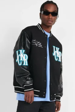 BIG PHARMA VARSITY - Blouson | Noir*JACKER Clearance