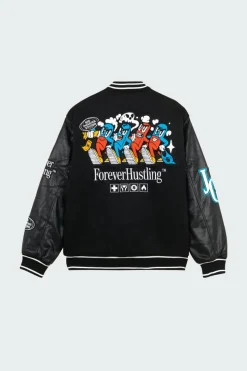 BIG PHARMA VARSITY - Blouson | Noir*JACKER Clearance
