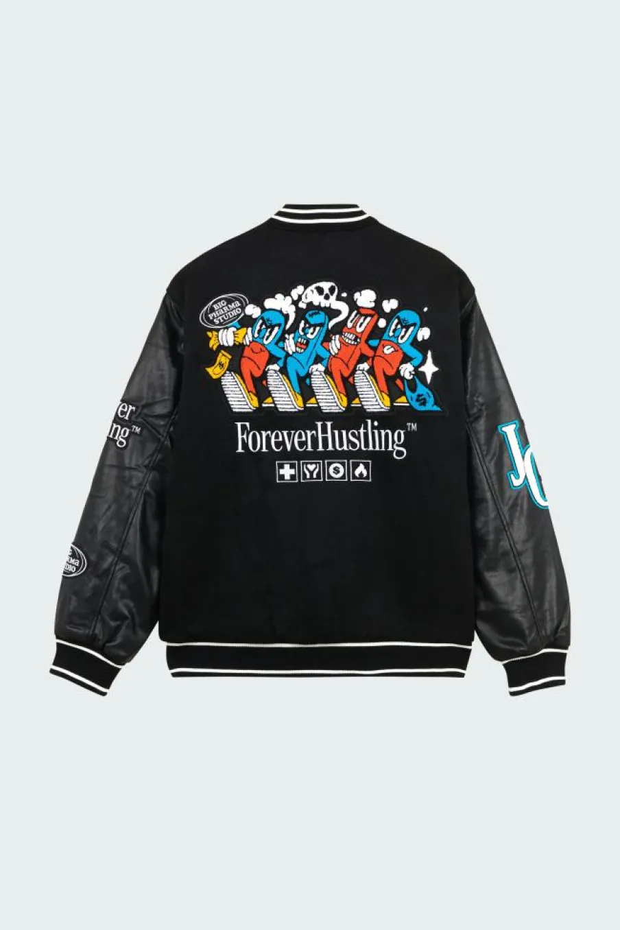 BIG PHARMA VARSITY - Blouson | Noir*JACKER Clearance