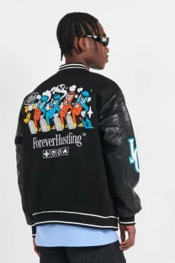 BIG PHARMA VARSITY - Blouson | Noir*JACKER Clearance