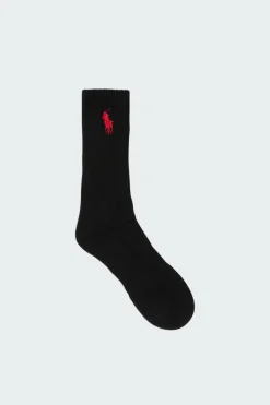 Big Pony Crew - Pack de 3 chaussettes | Noir*POLO RALPH LAUREN Discount