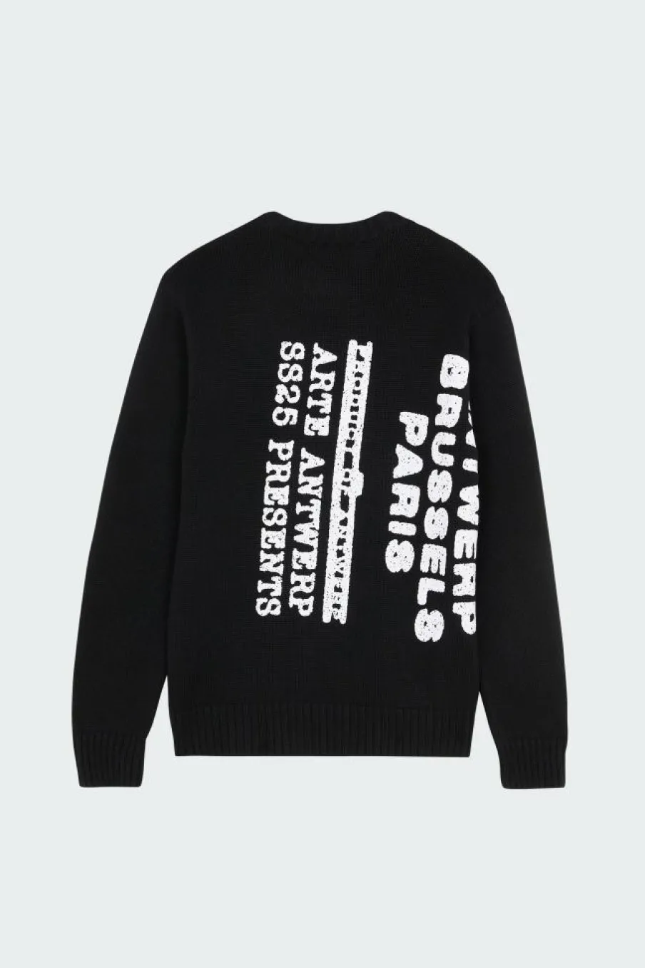 Big Print Knit Sweater - Pull | Noir*ARTE ANTWERP Online