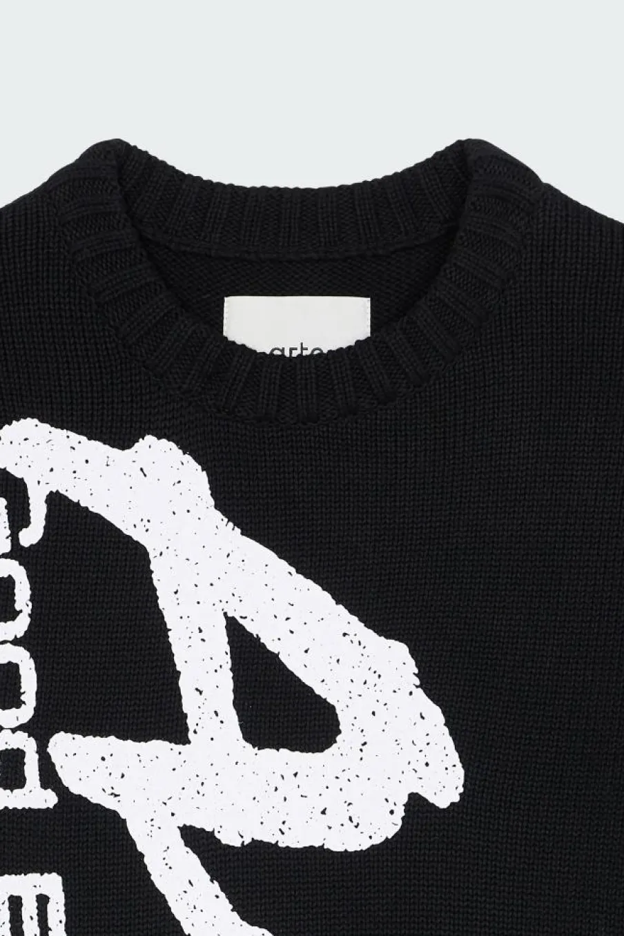 Big Print Knit Sweater - Pull | Noir*ARTE ANTWERP Online