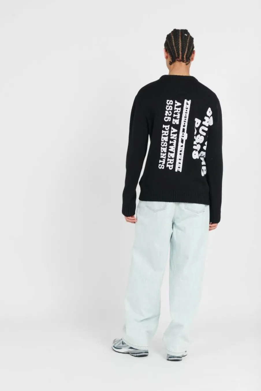 Big Print Knit Sweater - Pull | Noir*ARTE ANTWERP Online