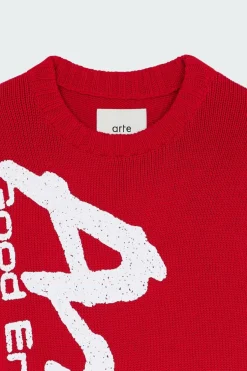 Big Print Knit Sweater - Pull | Rouge*ARTE ANTWERP New