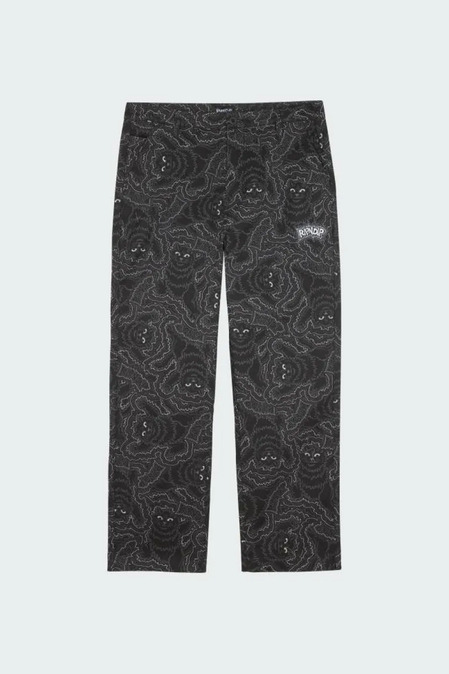 Big Pussy Energy Wide Leg Pants - Pantalon | Noir*RIPNDIP