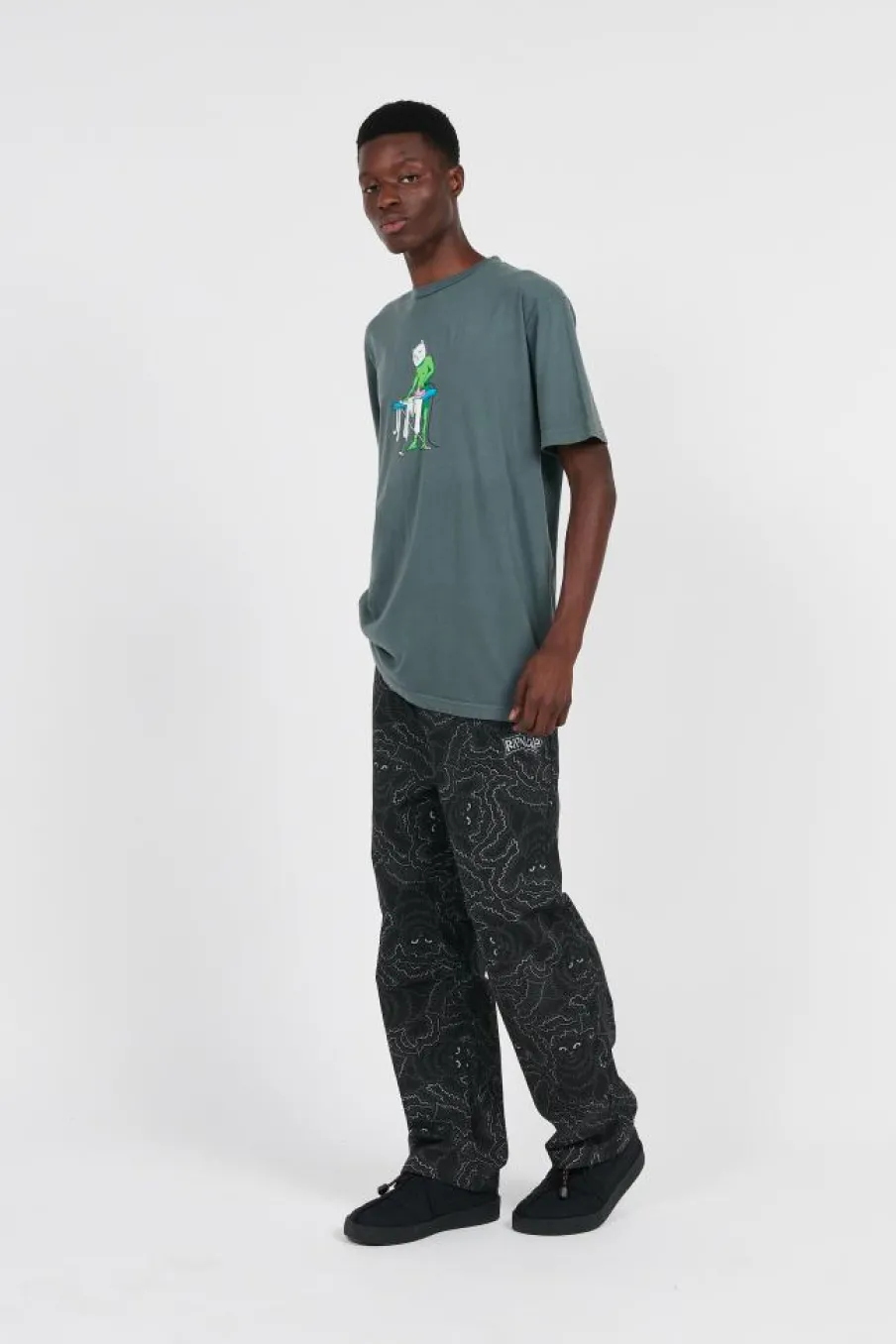 Big Pussy Energy Wide Leg Pants - Pantalon | Noir*RIPNDIP