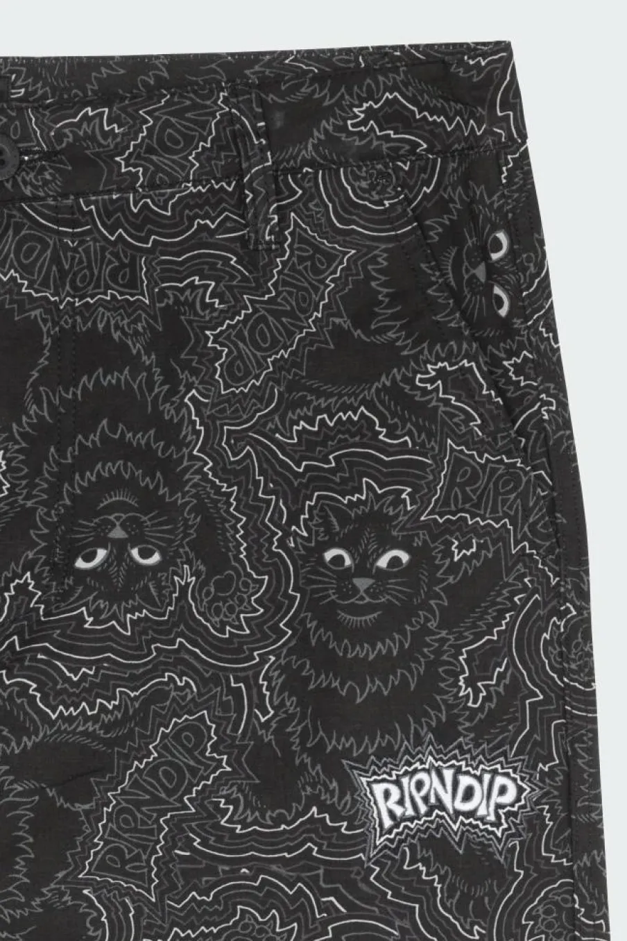 Big Pussy Energy Wide Leg Pants - Pantalon | Noir*RIPNDIP