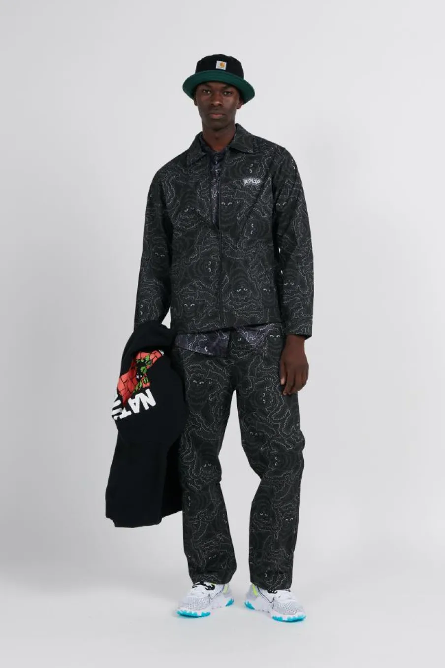 Big Pussy Energy Work Jacket - Veste | Noir*RIPNDIP Sale