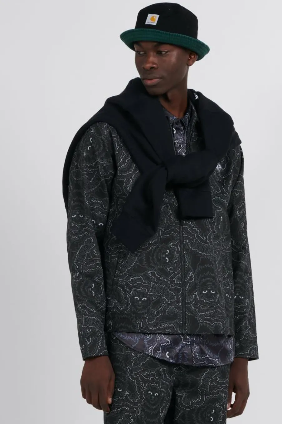 Big Pussy Energy Work Jacket - Veste | Noir*RIPNDIP Sale