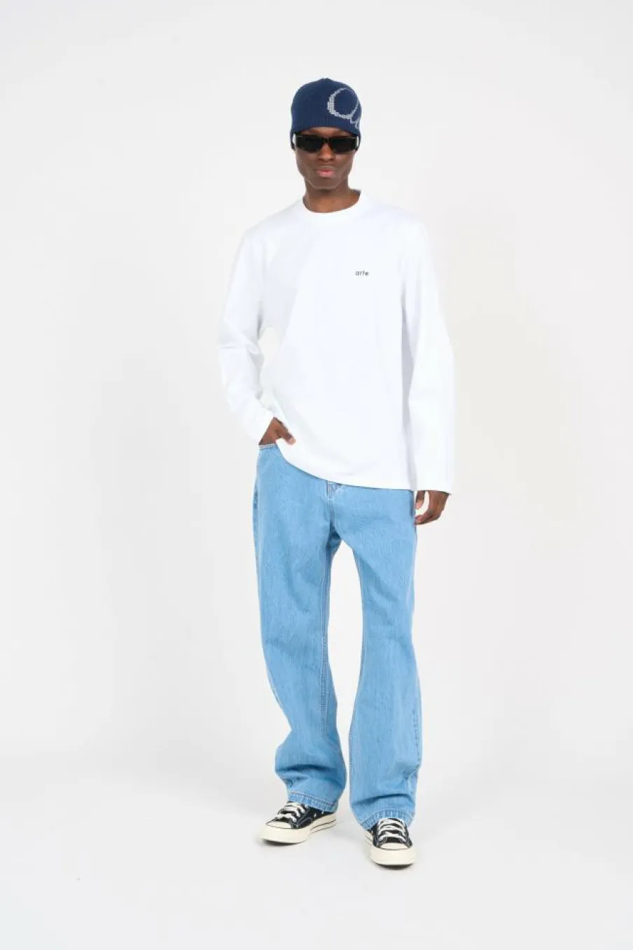 Bird Logo Side Beanie - Bonnet | Bleu*ARTE ANTWERP