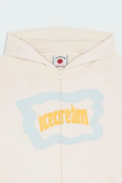 BLOCK LOGO ZIP THROUGH - Hoodie zippé | Beige*ICE CREAM Clearance
