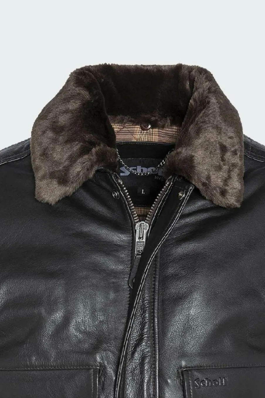 Blouson aviateur en cuir de vachette vintage | Marron*SCHOTT Sale