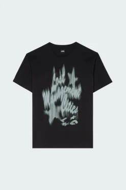 BLUR LAYER TEE - T-shirt | Noir*LOST MANAGEMENT CITIES Hot