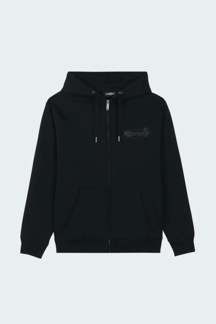 BOILER RESET ZIP H - Hoodie zippé | Noir*WASTED Clearance