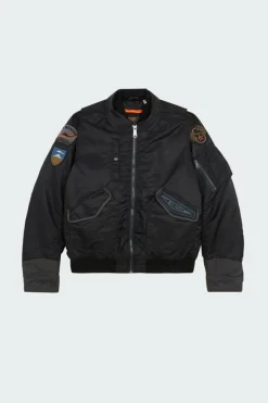 BOMBERS CWU AVEC BADGES - Blouson | Noir*SCHOTT New