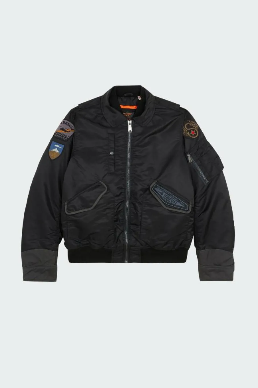 BOMBERS CWU AVEC BADGES - Blouson | Noir*SCHOTT New