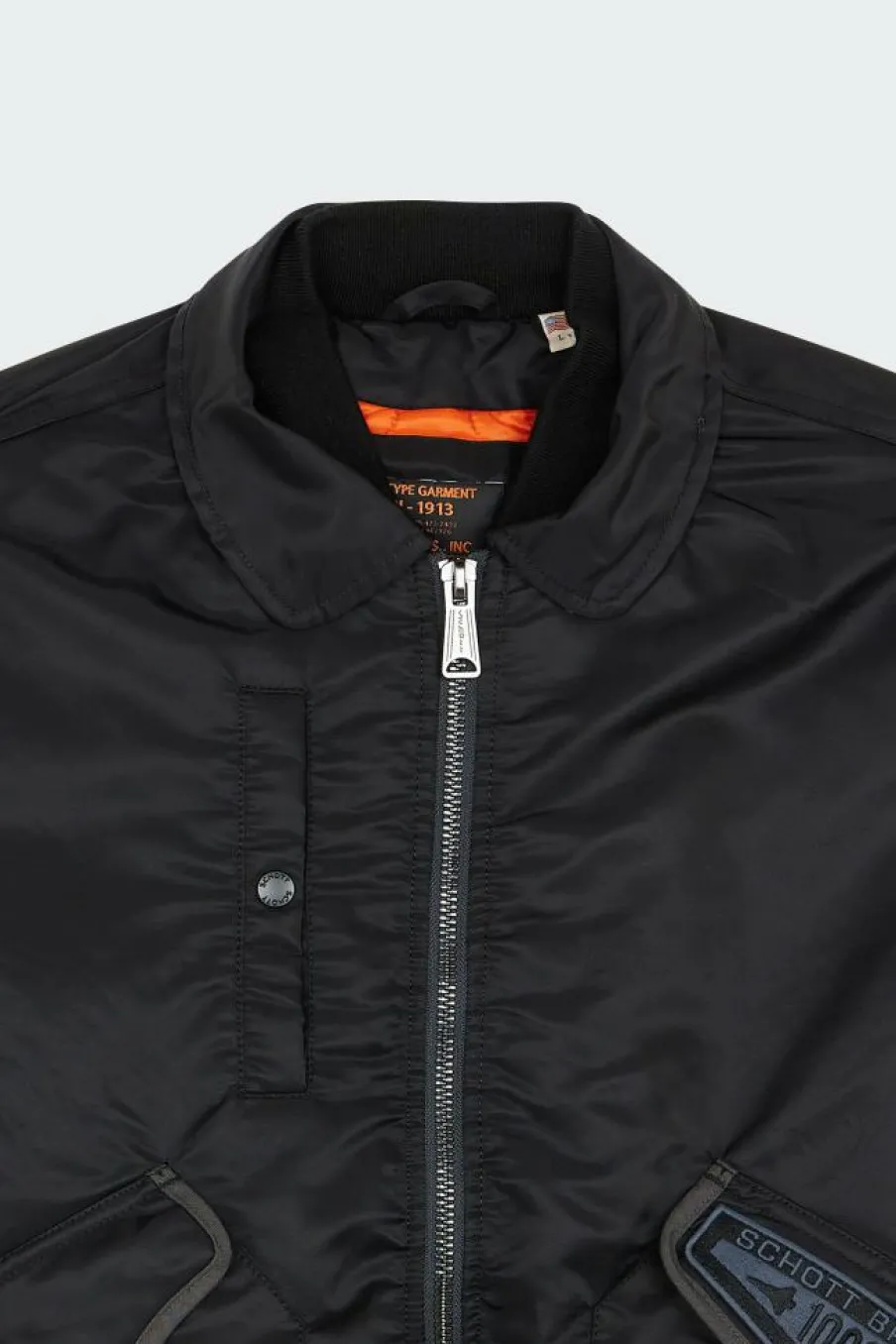 BOMBERS CWU AVEC BADGES - Blouson | Noir*SCHOTT New