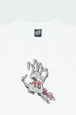 Bone Hand Cruz Front T-Shirt - T-shirt | Blanc*SANTA CRUZ