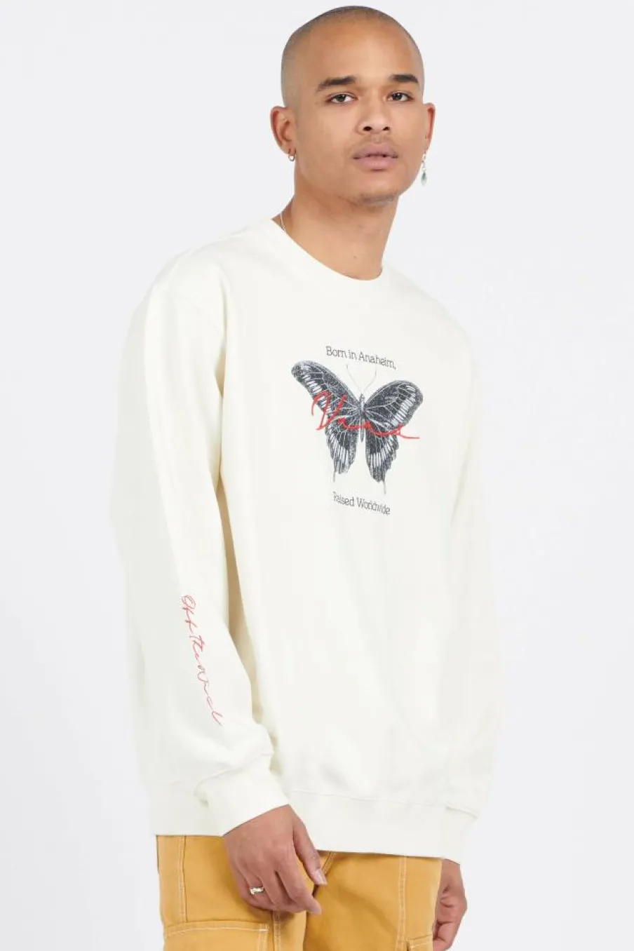 BORN IN ANAHEIM LOOSE C marshmallow - Sweatshirt | Blanc*VANS Best