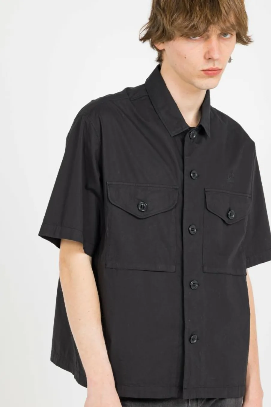 BOXY SHORT SLEEVE SHIRT - Chemise | Noir*C.P. COMPANY Sale