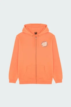 Breaker Check Opus Dot Zip Hood - Hoodie zippé | Orange*SANTA CRUZ Outlet