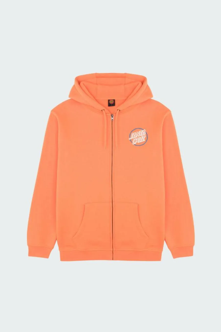 Breaker Check Opus Dot Zip Hood - Hoodie zippé | Orange*SANTA CRUZ Outlet