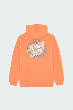 Breaker Check Opus Dot Zip Hood - Hoodie zippé | Orange*SANTA CRUZ Outlet