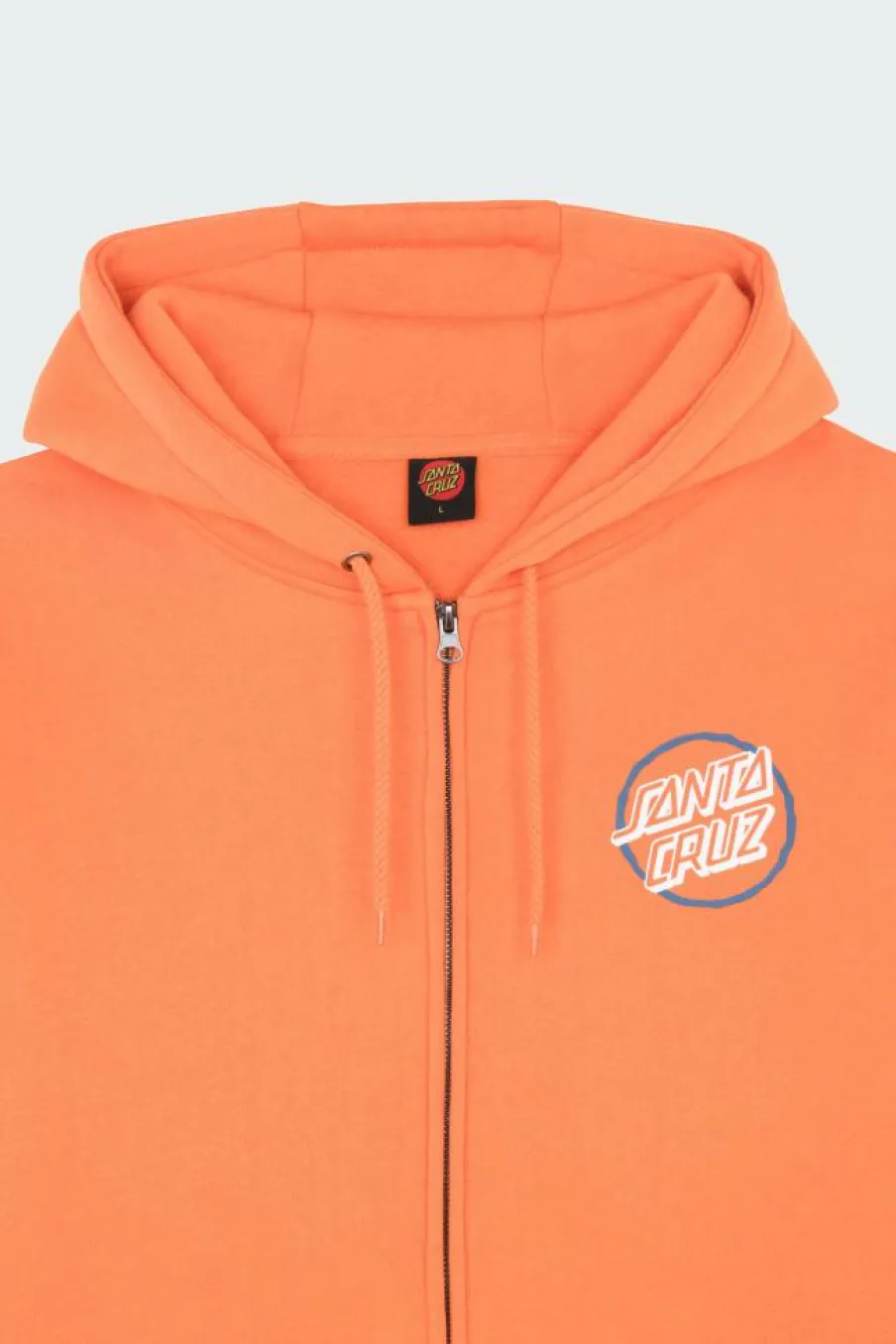 Breaker Check Opus Dot Zip Hood - Hoodie zippé | Orange*SANTA CRUZ Outlet