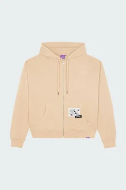 BRISTOL - Hoodie zippé | Beige*JACKER Discount