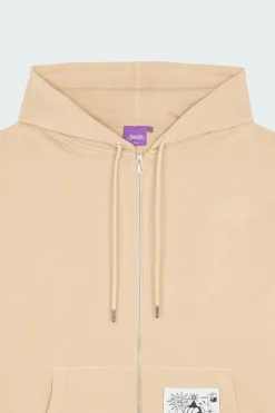 BRISTOL - Hoodie zippé | Beige*JACKER Discount