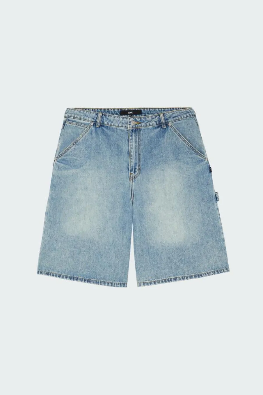 BRUSH WASHED DENIM CARPENTER SHORTS - Short |*LOST MANAGEMENT CITIES Sale
