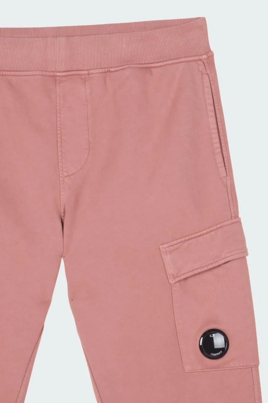 BRUSHED & EMERIZED DIAGONAL FLEECE CARGO TRACK PANTS - Jogging | Rose*C.P. COMPANY Discount