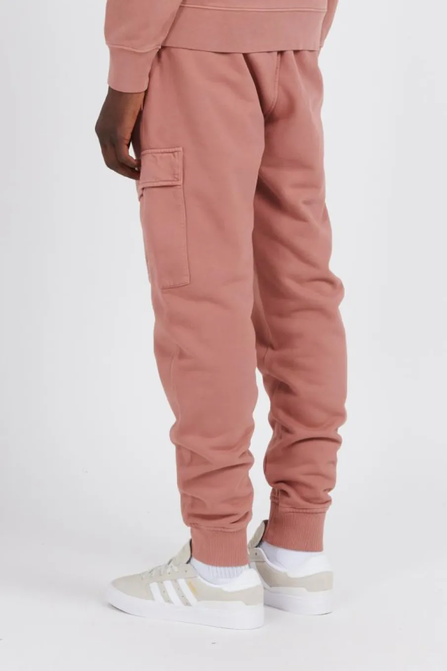 BRUSHED & EMERIZED DIAGONAL FLEECE CARGO TRACK PANTS - Jogging | Rose*C.P. COMPANY Discount
