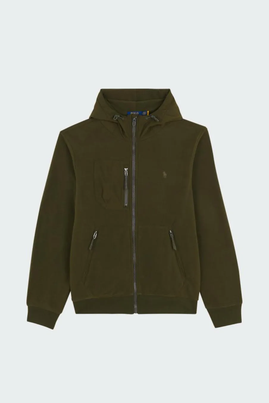 Brushed Fleece Hybrid Hooded Jacket - Polaire | Kaki*POLO RALPH LAUREN Outlet